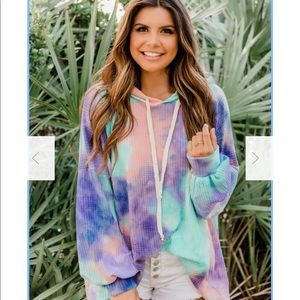 The good life tie dyed pullover